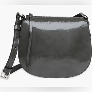 High fashion! Stunning All Saints Luxury Patent Leather Crossbody NEW